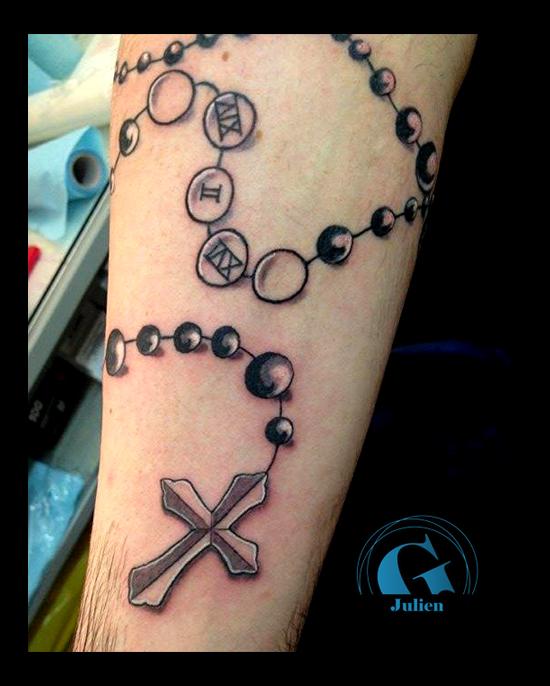 Tatouage chapelets | Graphicaderme